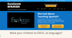 Desktop Screenshot of exceleratespanish.com