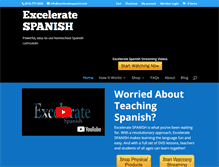 Tablet Screenshot of exceleratespanish.com